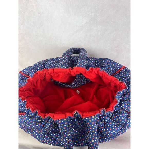 Vintage Patchwork Quilted Purse Handbag Sewing Bag - Picture 7 of 13